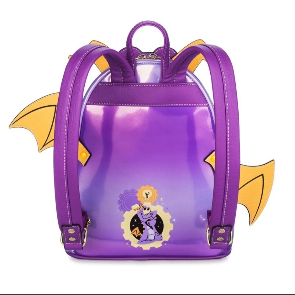 Disney Parks Loungefly Backpack EPCOT Figment Cosplay Purple Mini Backpack - Picture 2 of 3